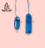  Trứng rung giá rẽ mini 1 đầu có dây màu xanh trong suốt 