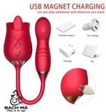  Trứng rung hoa hồng đuôi ngón tay thủ dâm kích thích điểm G 