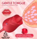  Trứng rung hoa hồng lưỡi liếm thủ dâm kích thích điểm G 