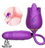  Trứng rung hoa hồng lưỡi liếm thủ dâm kích thích điểm G 
