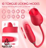  Trứng rung hoa hồng lưỡi liếm thủ dâm kích thích điểm G 