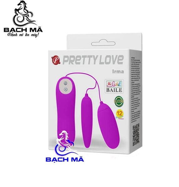  Trứng rung không dây 2 đầu Pretty Love Irma 12 chế độ rung 