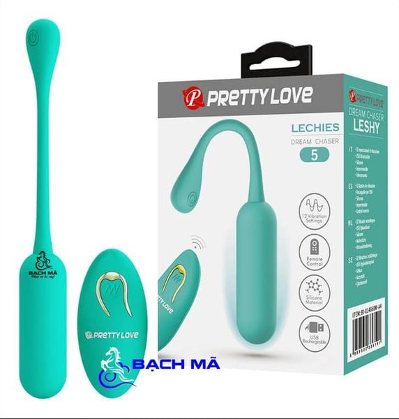  Trứng rung không dây Pretty Love Lechies điều khiển từ xa màu xanh 