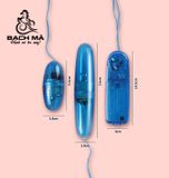  Trứng rung mini 2 đầu màu đen trong suốt giá rẽ 