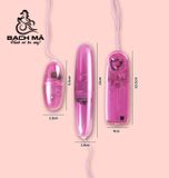  Trứng rung mini 2 đầu màu đen trong suốt giá rẽ 