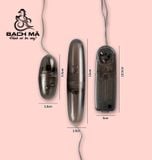  Trứng rung mini 2 đầu màu tím trong suốt giá rẽ 