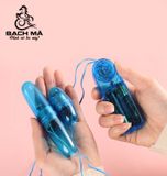  Trứng rung mini 2 đầu màu xanh trong suốt giá rẽ 
