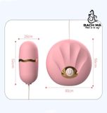  Trứng Rung Mini Vỏ Sò Rung 7 Tần Số Siêu Kích Thích Cho Nữ 