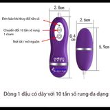  Trứng rung tình yêu 1 đầu có dây 10 tần số rung điểm G cho nữ 