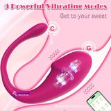  Trứng rung tình yêu hình đầu khấc điều khiển từ xa bằng app điện thoại 