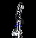  Dương Vật Giả Thủy Tinh Trong Suốt Crystal Cầm Tay Gai Mềm Size Nhỏ 