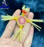  Vòng đeo râu rồng silicon 3 râu 2 bi mẫu 8 