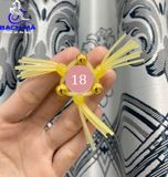  Vòng đeo râu rồng silicon 3 râu 3 bi mẫu 18 