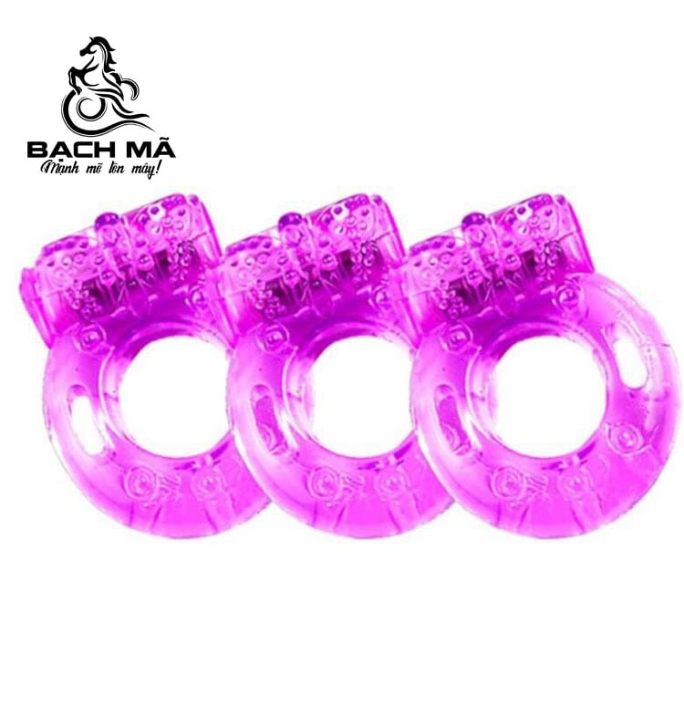  Vòng rung đeo dương vật giá rẻ Silicon Vibra Hole Ring Baile 