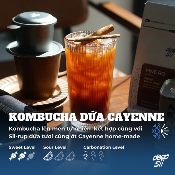  KOMBUCHA DỨA CAY 