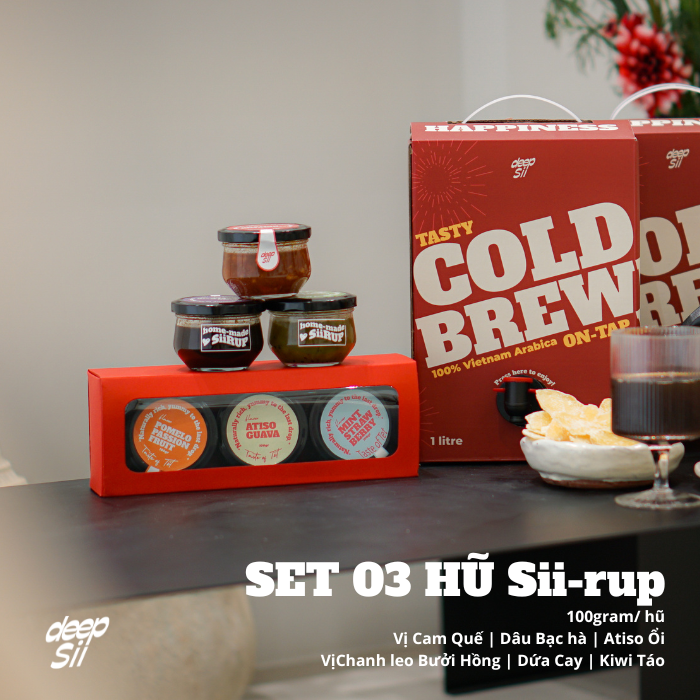  Sii-rup Dâu Bạc Hà 100gram 