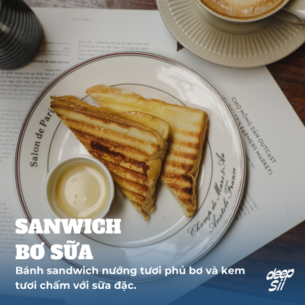  SANDWICH BƠ SỮA 