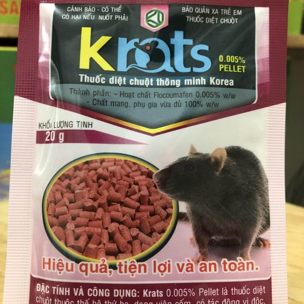 Thuôc diệt chuột thông minh Korea dạng viên cốm 20g – Nông Nghiệp An Việt