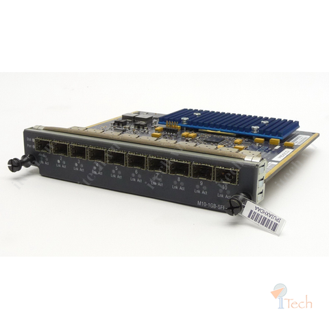 Alcatel 3HE01616AA 10-Port Gigabit Ethernet Optical MDA Rev B requires optics accepts up to ten (10) GigE SFP Optics Modules 10/100/1000TX operation with GigE TX SFP