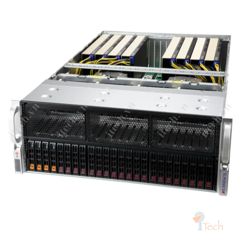 Supermicro GPU A+ Server AS -4125GS-TNRT(DP AMD 4U System with up to 8 PCIe Direct-Connect GPUs)