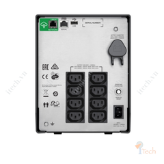 Bộ lưu điện APC Smart-UPS C, Line Interactive, 1500VA, Tower, 230V, 8x IEC C13 outlets, SmartConnect port, USB and Serial communication, AVR, Graphic LCD-SMC1500IC