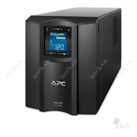 Bộ lưu điện APC Smart-UPS C, Line Interactive, 1500VA, Tower, 230V, 8x IEC C13 outlets, SmartConnect port, USB and Serial communication, AVR, Graphic LCD-SMC1500IC