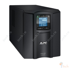 Bộ lưu điện APC Smart-UPS C, Line Interactive, 2000VA, Tower, 230V, 6x IEC C13+1x IEC C19 outlets, USB and Serial communication, AVR, Graphic LCD SMC2000I