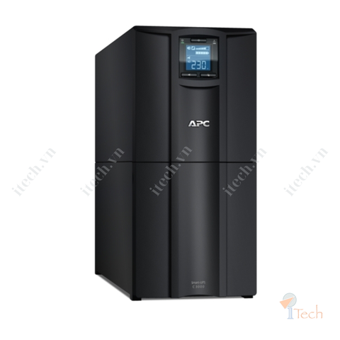 Bộ lưu điện APC Smart-UPS C, Line Interactive, 3kVA, Tower, 230V, 8x IEC C13+1x IEC C19 outlets, USB and Serial communication, AVR, Graphic LCD-SMC3000I