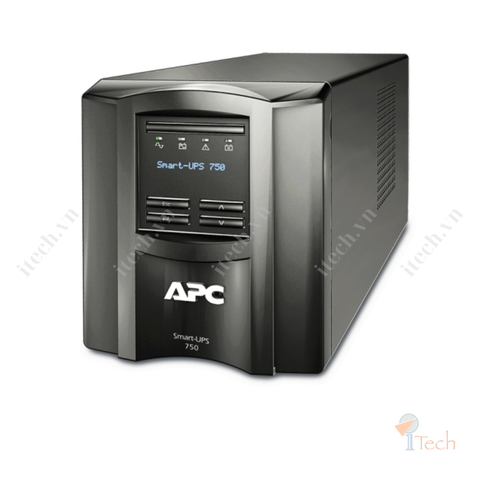 Bộ lưu điện APC Smart-UPS, Line Interactive, 750VA, Tower, 230V, 6x IEC C13 outlets, SmartConnect Port+SmartSlot, AVR, LCD-SMT750IC