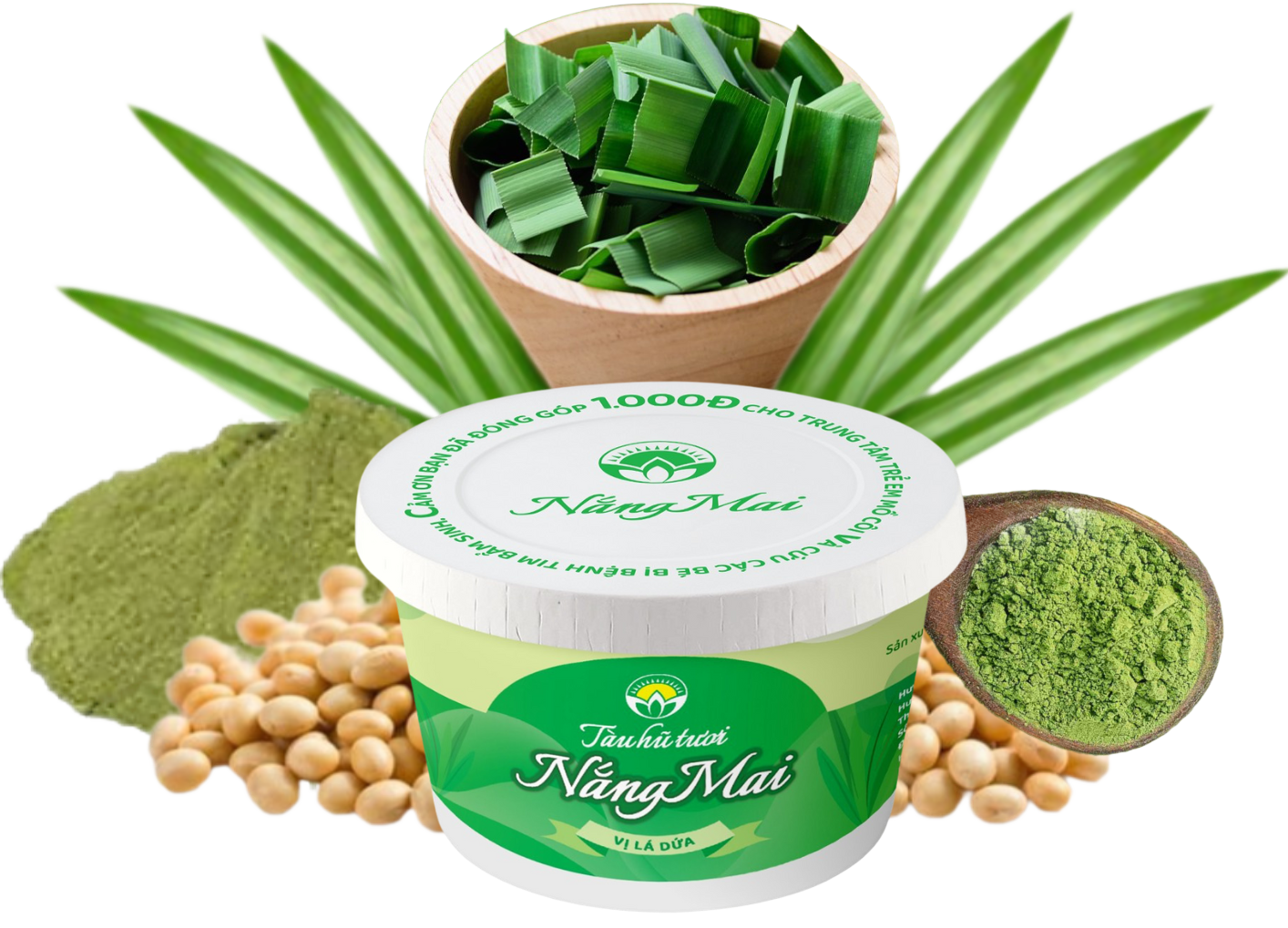  Tàu hũ tươi vị lá dứa (160g) 