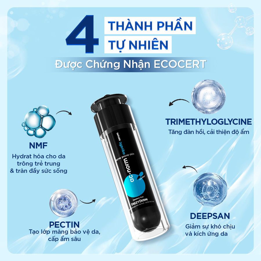 Serum dưỡng ẩm không chứa dầu, giảm kích ứng cho da nhạy cảm Frezyderm Aquatic Serum 50ml