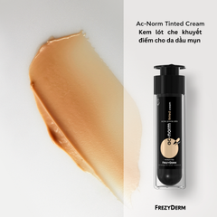 Kem lót make up kết hợp che phủ khuyết điểm cho da mụn  Frezyderm Ac-Norm Tinted Cream 50 ml - màu nude