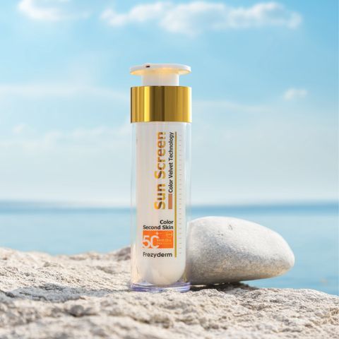 Kem chống nắng kiềm dầu có màu giúp che khuyết điểm Frezyderm Sun Screen Color Velvet Face 50+ 50ml