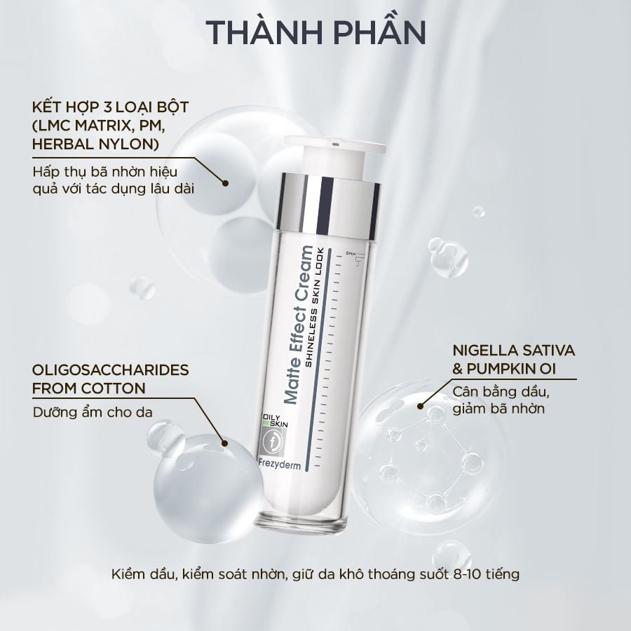 Kem kiềm dầu se khít lỗ chân lông Frezyderm Matte Effect Cream 50ml