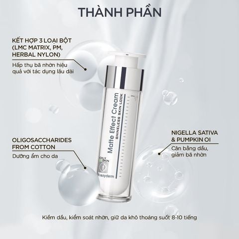 Kem kiềm dầu se khít lỗ chân lông Frezyderm Matte Effect Cream 50ml