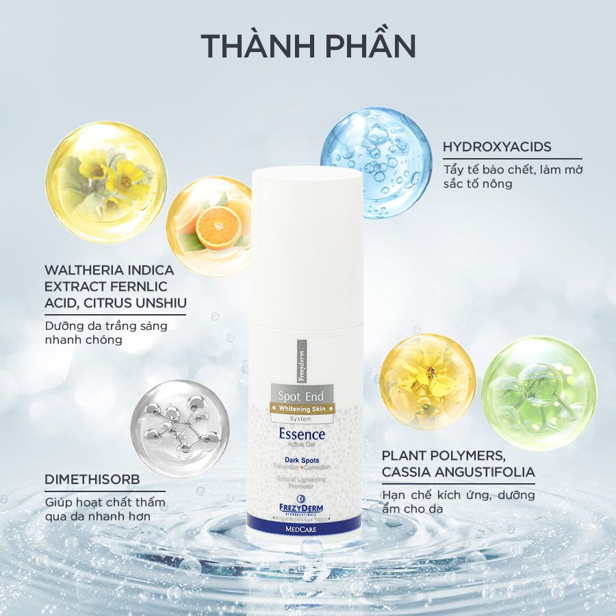 Gel làm sáng da & lấy tế bào chết Frezyderm Spot End Essence Active Gel 50ml