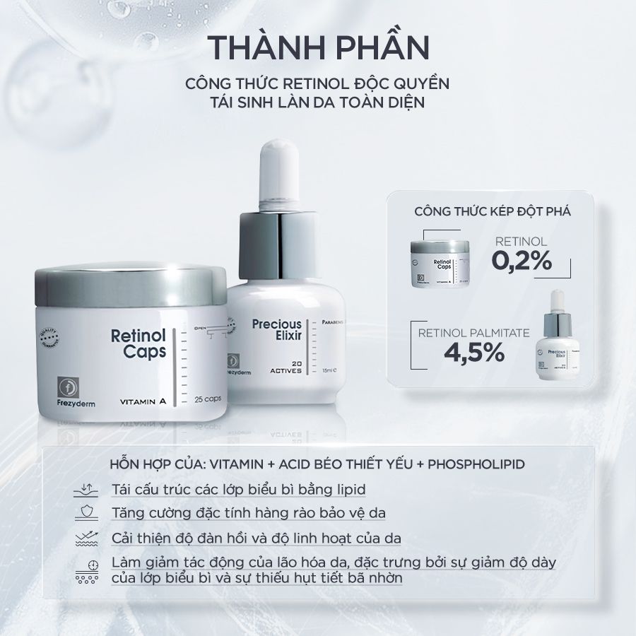 Bộ retinol trẻ hóa da cao cấp độc đáo Frezyderm Age Repair Set