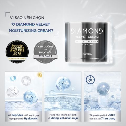 Kem dưỡng ẩm da cao cấp Frezyderm Diamond Velet Moisturizing Cream 50ml