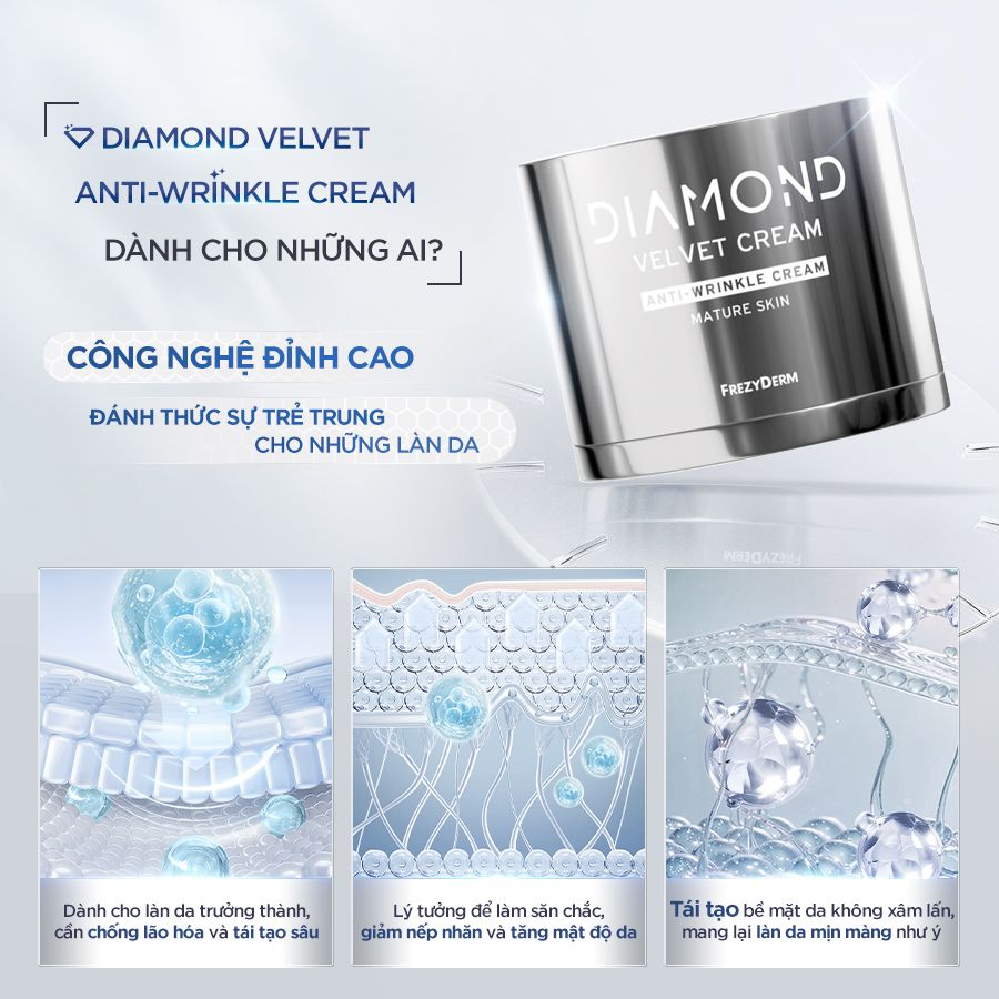 Kem chống lão hóa da cao cấp Frezyderm Diamond Velvet Anti-Wrinkle Cream 50ml