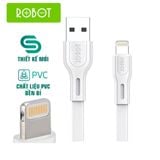  Cáp sạc nhanh ROBOT RDL100S, dài 1m, dây dẹp chất liệu PVC chống rối 