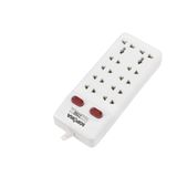  Ổ cắm Sopoka không liền dây 10 lỗ 2 công tắc siêu chịu tải 2200W, chống cháy (10Y - 0) 