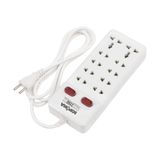  Ổ cắm Sopoka liền dây 10 lỗ 2 công tắc siêu chịu tải 2200W, chống cháy (10Y) 