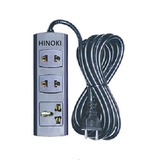  Ổ cắm HINOKI 3 lỗ liền dây chống cháy, chịu tải cao 2200W 