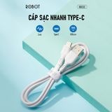  Cáp sạc nhanh Type-C ROBOT RBC02, tương thích với các thiết bị Android 