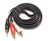  Cáp AV, cáp loa Jack 3.5 ra 2 đầu, 3 đầu dây dài 1.5m 