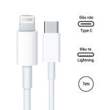 Cáp sạc nhanh Type-C to Lightning zin phụ kiện dài 1m 