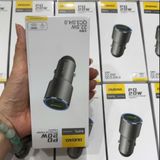  Cóc sạc nhanh xe hơi/ ô tô DuDao 2 cổng USB và Type C 20W 