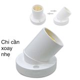  Đui bóng đèn xoay đa năng 2 trong 1 thông dụng HINOKI 