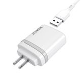  Bộ cóc cáp sạc ROBOT RT-K9U, 2 cổng Micro USB, cáp lightning 1m kèm theo 