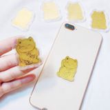  Mèo vàng thần tài, chiêu tài chiêu lộc, miếng dán decal mạ vàng dán lưng điện thoại, ví tiền,... 